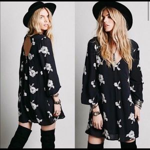 Free People Black Austin Mini Dress With Pockets